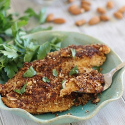 Dijon Almond Crusted Tilapia