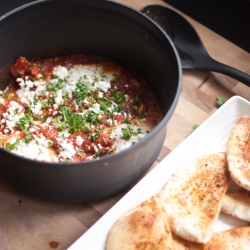 Eggs Poached in Spicy Tomato Sauce