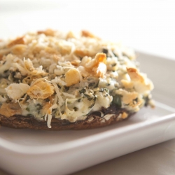 Spinach Artichoke Stuffed Mushrooms