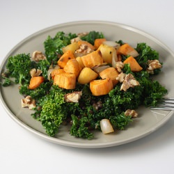 Kale, Lentil, Sweet Potato Salad