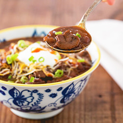 Slow-Cooked Black Bean Chili