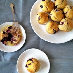 Brown Butter Blueberry Muffins