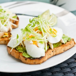 Open Faced Egg Sandwich