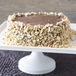 Peanut & Nutella Multi-Layer Cake