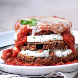 Stuffed Baked Eggplant Parmesan