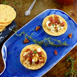 Bacon Ricotta Parmesan Crisps