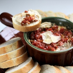 Green Chile Parmesan Dip w/ Tomatoes