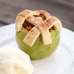 Apple Pie Baked in the Apple