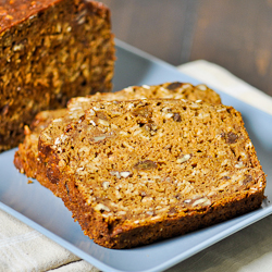 Pumpkin Raisin Nut Bread