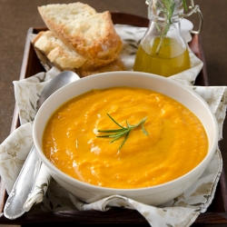 Pumpkin and Robiola Cream Soup