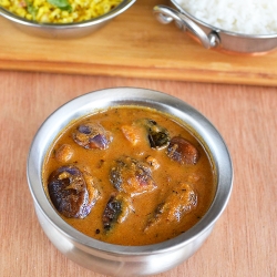 Brinjal in Tamarind Coconut Sauce