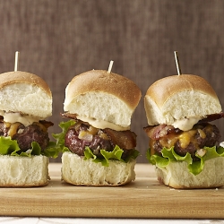 Bacon Cheddar Chipotle Sliders