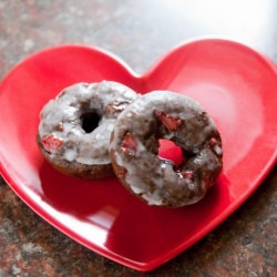 Chocolate Coverd Strawberry Donuts