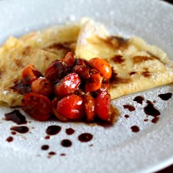 Sweet Balsamic Tomato Crepes