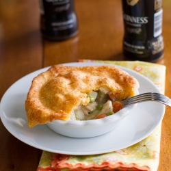 Chicken Pot Pie with Cheese Crust