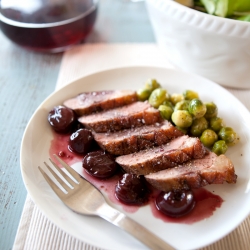 Duck Fillet with Cherry Sauce