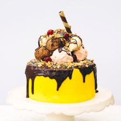 Banana Split Birthday Cake