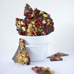 Dark Chocolate Pomegranate Bark