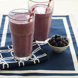 Blueberry Banana Flax Smoothie