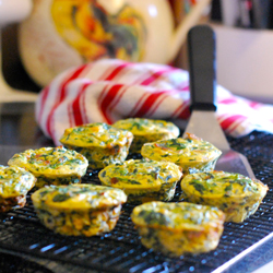 Individual Egg & Spinach Frittatas