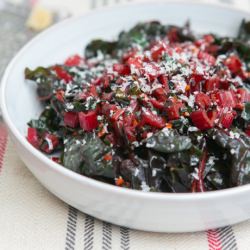 Garlicky Sauteed Swiss Chard