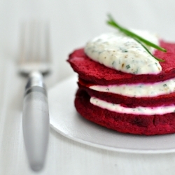 Roasted Beet Pancake