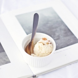 Ice Cream with Orange Flowers