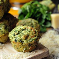 Pesto Spinach Muffins