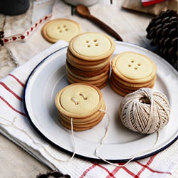 Shortbread Button Cookies