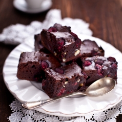 Best Chocolate Raspberry Brownies