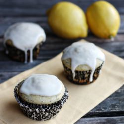 Glazed Lemon Poppy Seed Muffins