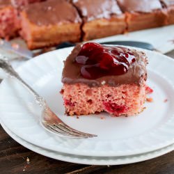 Quick Cherry and Chocolate Cake