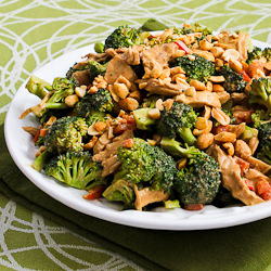 Chicken Broccoli Peanut Salad