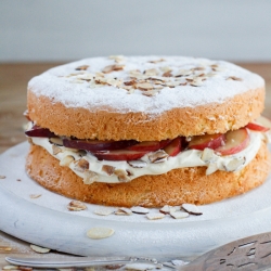 Peaches and Cream Sponge