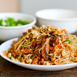 Hoisin Pork with Rice Noodles