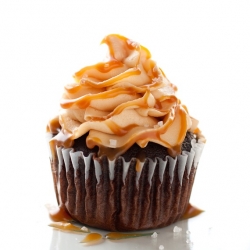 Chocolate Cupcakes Caramel Frosting