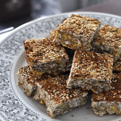 Sesame Oat Snack Bars