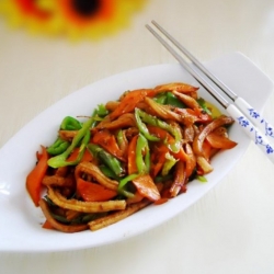 Flash Fried Pork Tripe with Carrots