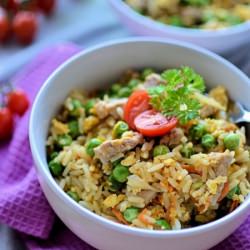 Fried Rice with Pork Loin