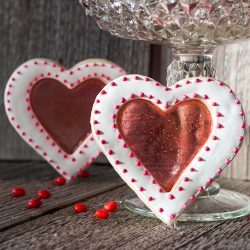 Stained Glass Valentine Cookies