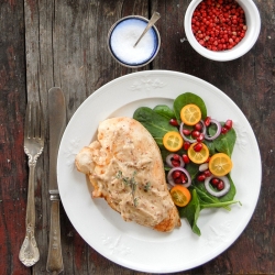 Pink Peppercorn Sherry Chicken