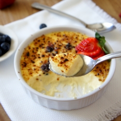 Blueberry Cheesecake Creme Brulee