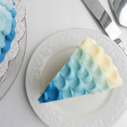 Blue Ombre Petal Cake