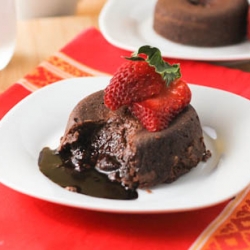 Mini Molten Chocolate Cakes