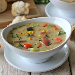 Potato Corn Zucchini Chowder