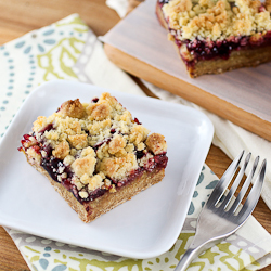 Chocolate Cherry Crumb Bars