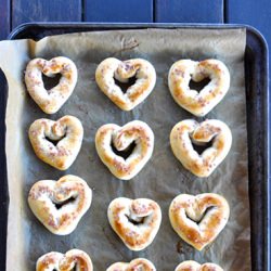 Heart Shaped Soft Pretzels