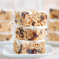 Cinnamon Raisin Rice Krispie Treats