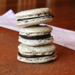 Black and White Macarons