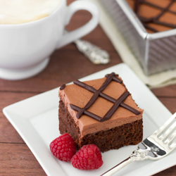 Raspberry Truffle Brownies